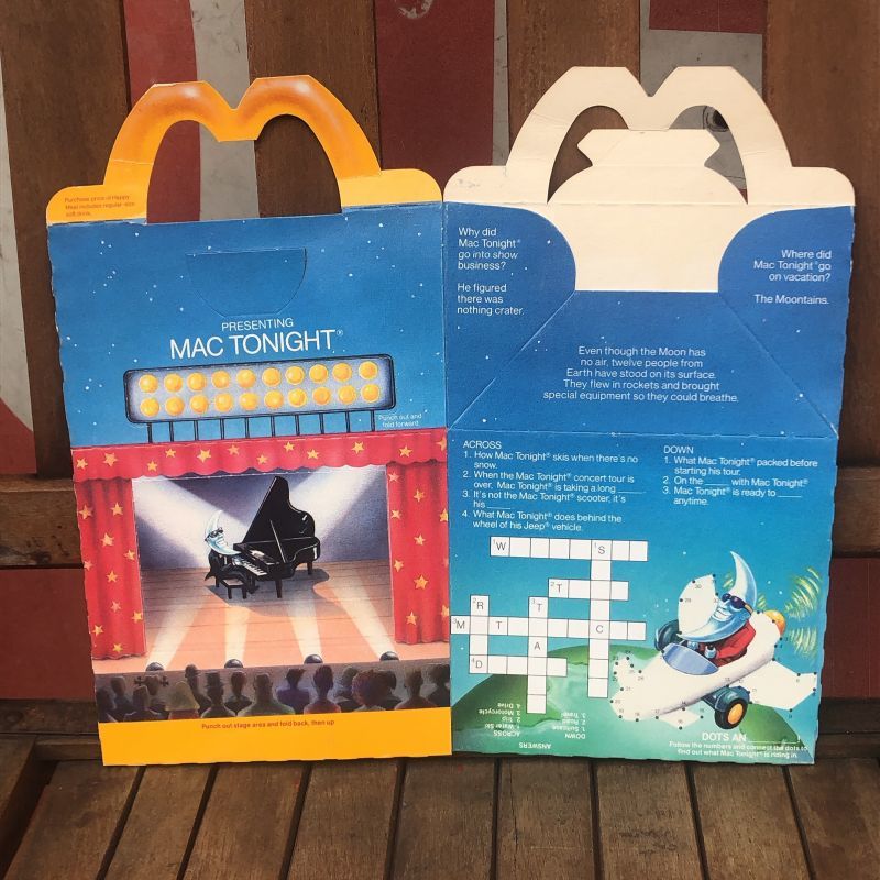 80s McDonald's Happy Meal Box “Mac Tonight” - KANCHI HOUSE