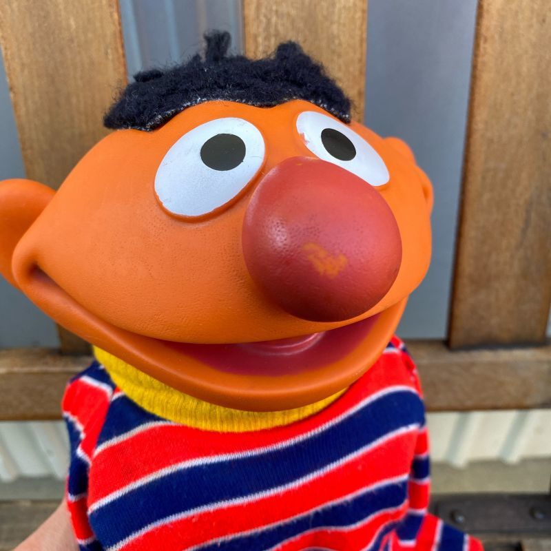 70s Sesame Street “Ernie” Hand Puppet Doll - KANCHI HOUSE
