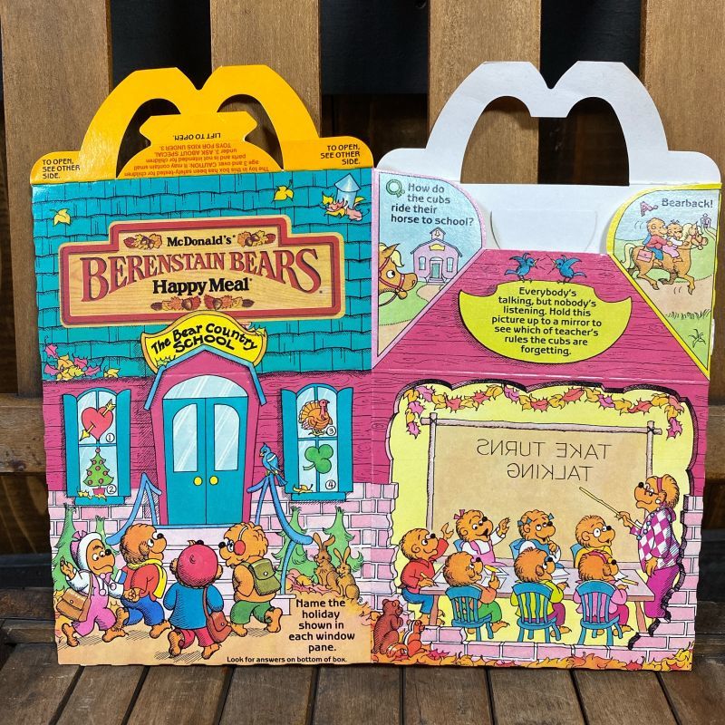 80s McDonald's Happy Meal Box "Berenstain Bears" - KANCHI ...