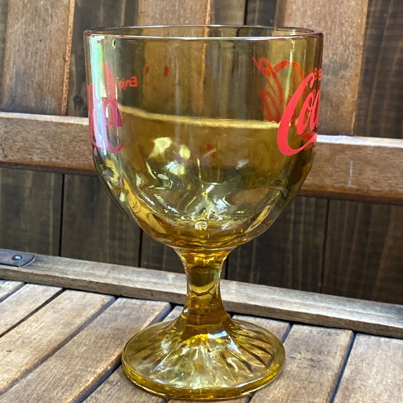 1970's-80's Coca Cola Goblet Glass - KANCHI HOUSE