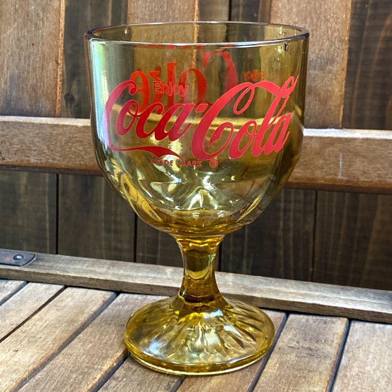 1970's-80's Coca Cola Goblet Glass - KANCHI HOUSE