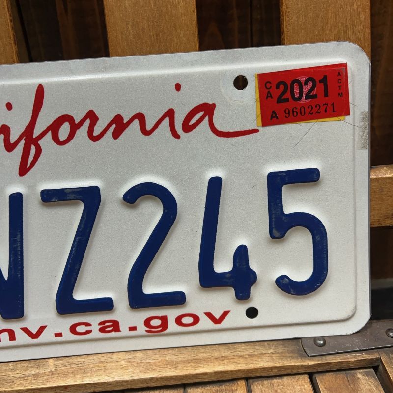 Vintage License plate 